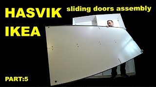 IKEA Pax sliding doors assembly HASVIK