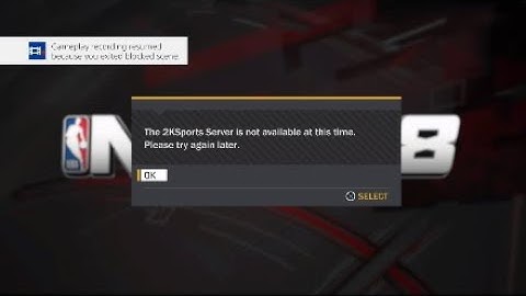 NBA 2K18 | CANT CONNECT TO THE SERVERS