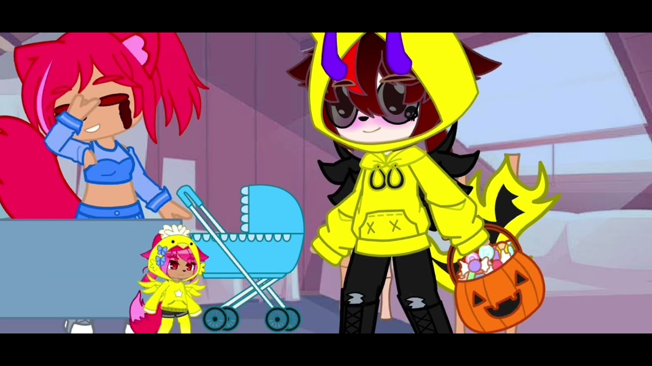 Trick or treat gacha meme but with a twist ||Luna’s life, Rea’s first Halloween||