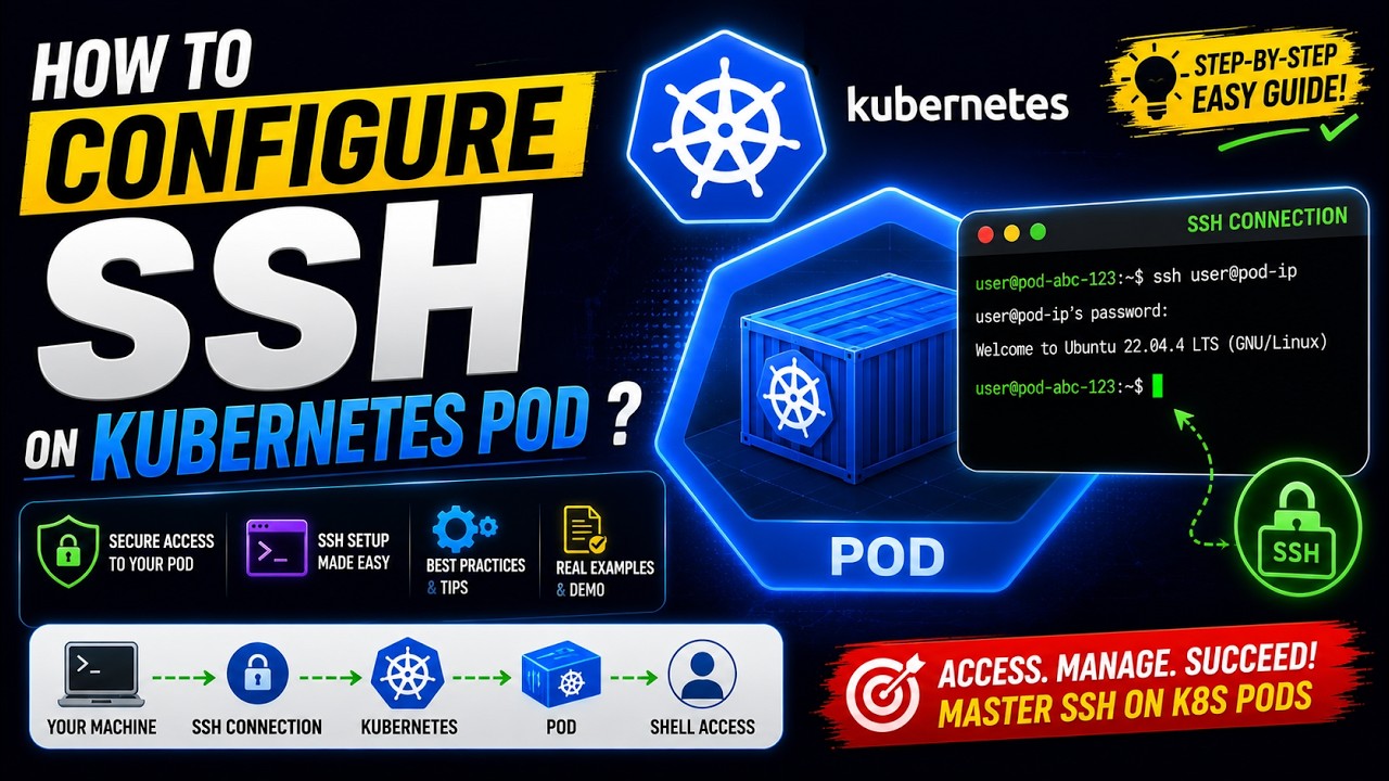 How to Configure SSH on Kubernetes Pod ? - YouTube