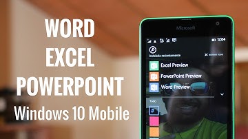 Word, Excel y PowerPoint en Windows 10 Mobile en español