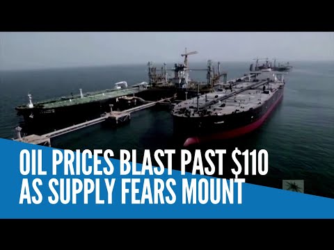 Oil prices blast past $110 as supply fears mount