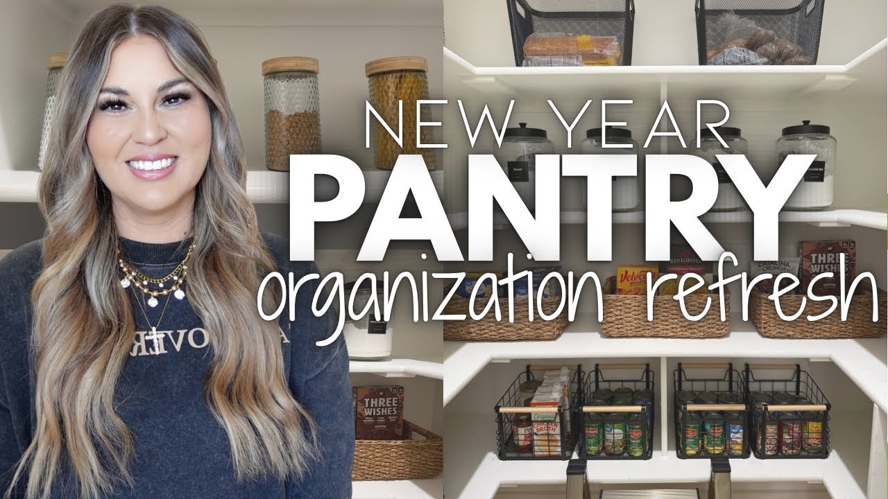 NEW YEAR PANTRY ORGANIZATION REFRESH🎉| KITCHEN PANTRY DECLUTTER + ORGANIZE | 2026 PANTRY MAKEOVER