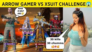 ARROW GAMER VS 3 XSUIT MAX PLAYERS CHALLENGED CLASSIC HIGH GAMEPLAY😱 BGMI #4 screenshot 5