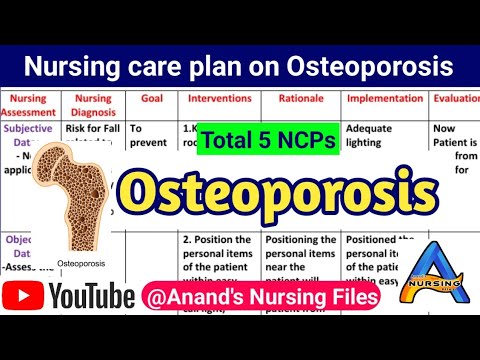 Nursing Care Plan on Osteoporosis//What is the nursing care plan for ...