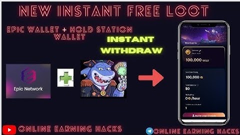New instant Loot epic wallet + holdstation||live withdraw proof||