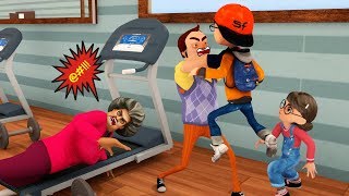 Scary Teacher 3D Chapter 5 - Gym Room Best Funny Troll by Nick and Tani - Game Animation