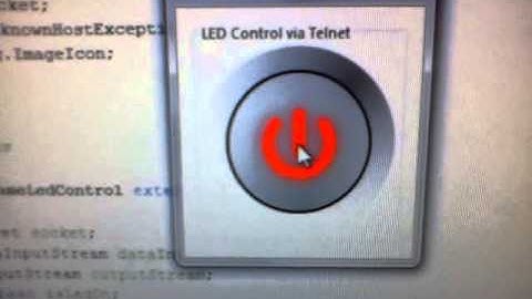 Control LED from PC Using Arduino and Ethernet Shield with Java Application