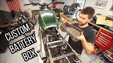 KZ750 Scrambler: Building a custom battery box