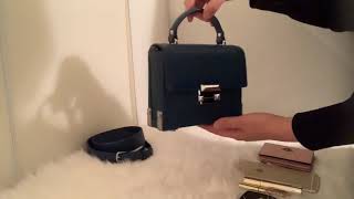 michael michael kors jayne small pebbled leather trunk bag