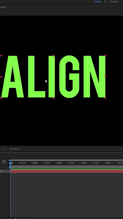 Center Anchor Point Trick In After Effects