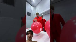 Red balloon boys two popping crashing last was big crashing#experiment?#toys.#kids. #superfun