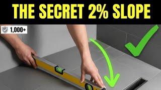 Bathroom Floor Tiling Technique for Sloped Floors