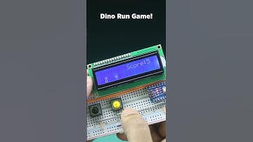 Iconic Dino Run Game using Arduino and I2C LCD | #arduino #electronics