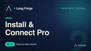 02. Installing Lang Forge and Connecting Your Pro License