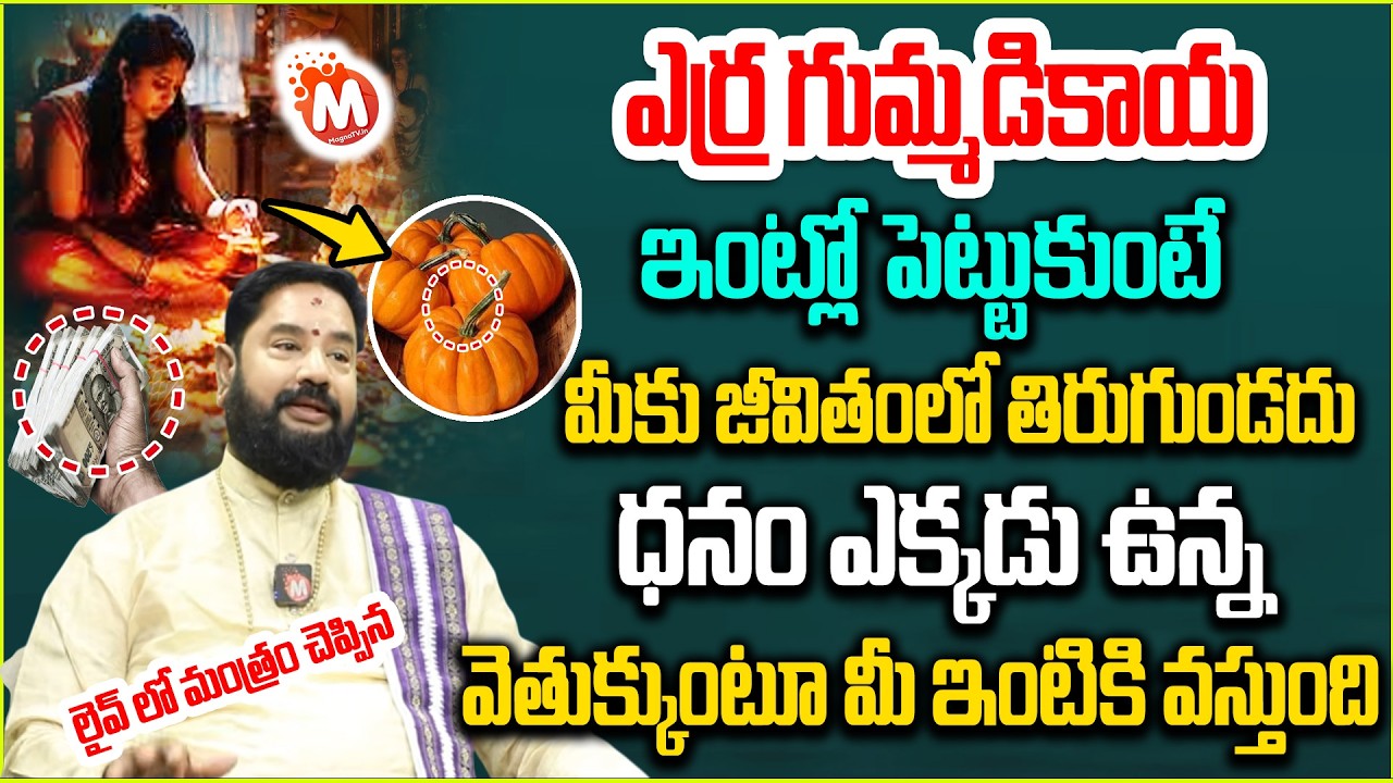 ఎర్ర గుమ్మ‌డికాయ ఇంట్లో పెట్టుకుంటే | Gummadikaya Remedy | Rajan Nambudiri | @magnabhakthi