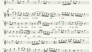 Sen Kimseyi Sevemezsin - Nota Eşliğinde İcrâ (Karar: Mansur Neyi - 5 Ses)