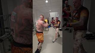rozgrzewka tuż przed wyjściem do pojedynku Popek vs Muran #popek #rozgrzewka #moc
