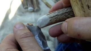 014 - 1/4 Abo Biface Indirect Percussion Flintknapping