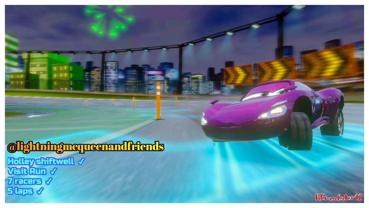 Cars 2 The Video Game Holley Shiftwell Race Mode (7 Racers) Vista