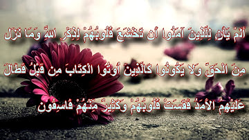 تلاوة خاشعة وجميلة للشيخ العفاسي للأية رقم 16 من سورة الحديد