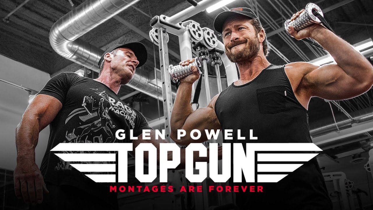 Glen Powell's INSANE 1 month body transformation to play Hangman. The work  and dedication this man put into his character was truly something else : r/ topgun