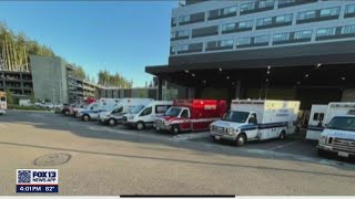 Patients waiting in ambulances for hours outside Silverdale hospital | FOX 13 Seattle