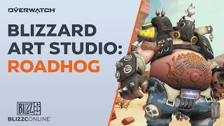 BlizzConline 2021 | Blizzard Art Studio - Roadhog | Overwatch