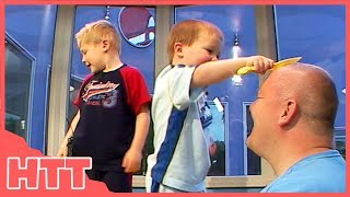 Son Hit Dad With Toy Spade For Fun! | House Of Tiny Tearaways