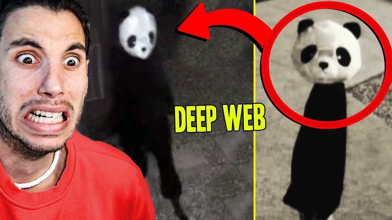 APARECE por la NOCHE un HOMBRE PANDA de la DEEP WEB 😱 (CUIDADO si lo ...