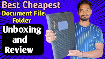 Cheapest Document Leather File Folder unboxing and review