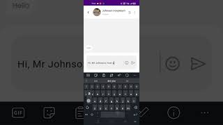 FAME app chat option. screenshot 1