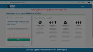 Jinsi Ya Kujisajiliwa Kwenye Mfuko Wa Huduma Za Afya Zanzibar screenshot 5