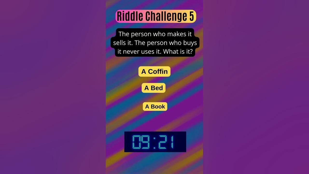Part 5 I Crack the Code: A Mind-Bending Riddle Challenge 🤔 | Brain ...