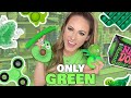 GREEN ONLY FIDGET SHOPPING CHALLENGE 💚🐢🌵🥝