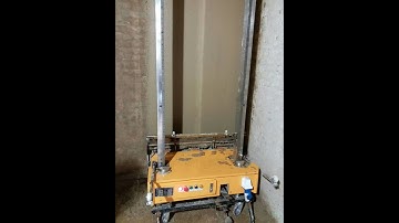 How to plastering wall: SRM7 automatic wall plastering machine in render internal wall