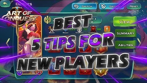 Art of Conquest - Best 5 Tips for New Players **Updated**