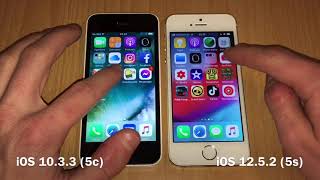iPhone 5c iOS 10.3.3 vs iPhone 5s iOS 12.5.2 Speed Test screenshot 3