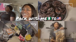 MOVING TO THE USA FROM NIGERIA + PACK WITH ME TO THE USA 🇺🇸 +🇳🇬 TO 🇺🇸 + IMMIGRATION+TRAVELVLOG