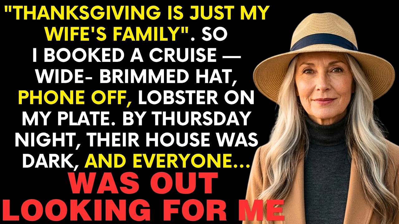 An ordinary Tuesday afternoon, and my daughter-in-law Brandy shows up forty minutes late, doesn't apologize, and says, "Hey, you'll get Thanksgiving off. You can rest." That was right before they...