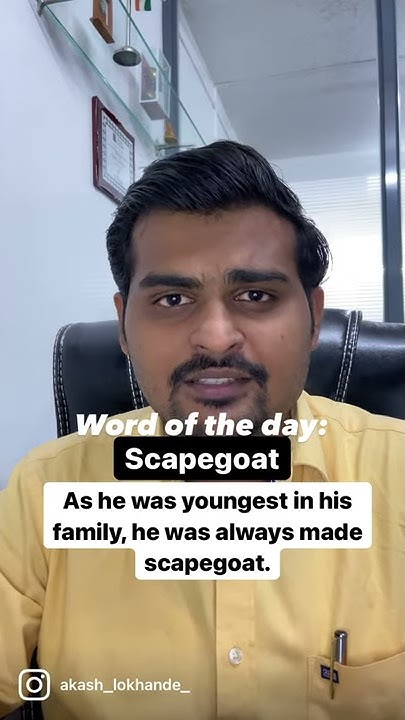 Scapegoat Meaning In Hindi Word Of The Day By Akash Lokhande YouTube scapegoat-meaning-in-hindi-word-of-the-day-by-akash-lokhande-youtube