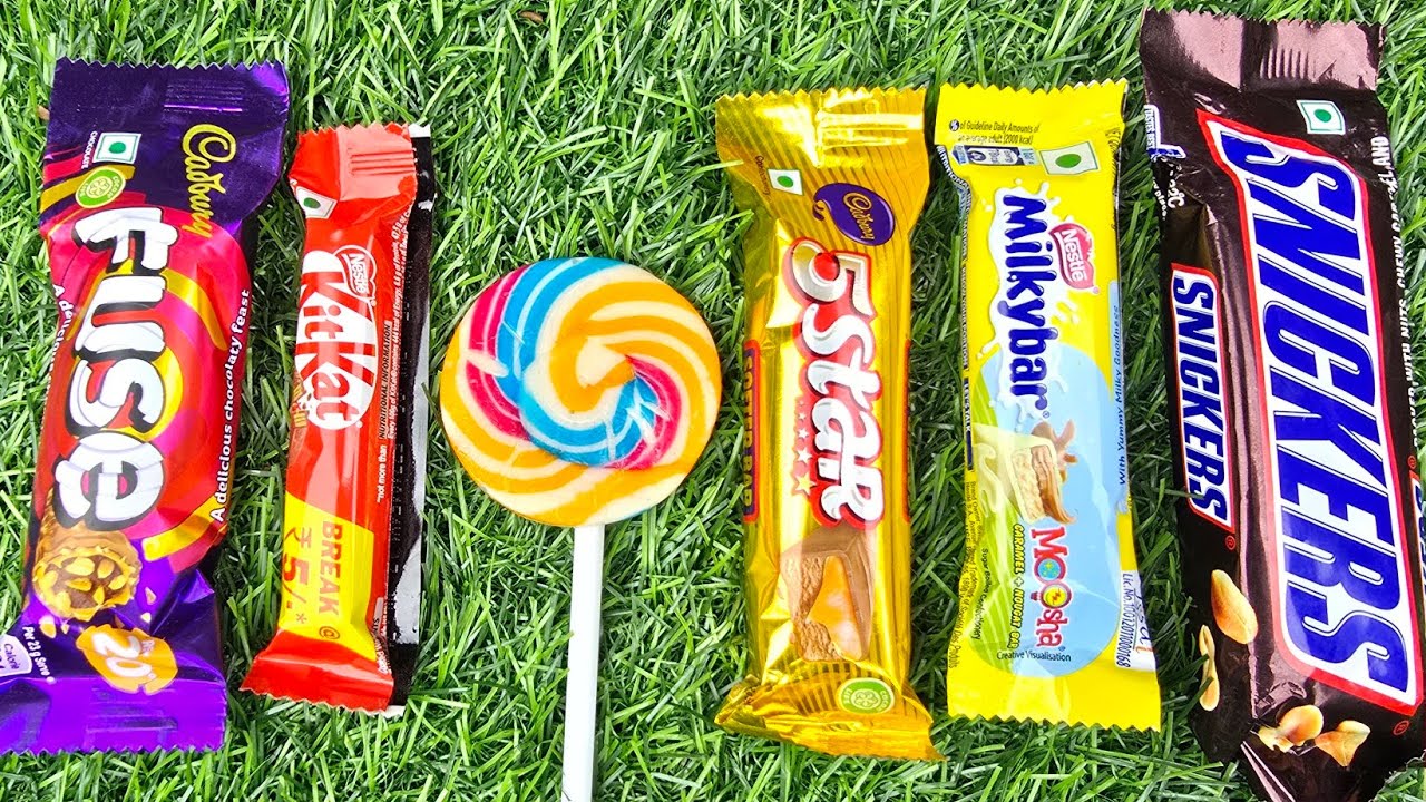 Relaxing Candy ASMR Sounds | Chocolate Unboxing Video / Fuse, KitKat, Snickers, Milkybar & Lollipop.