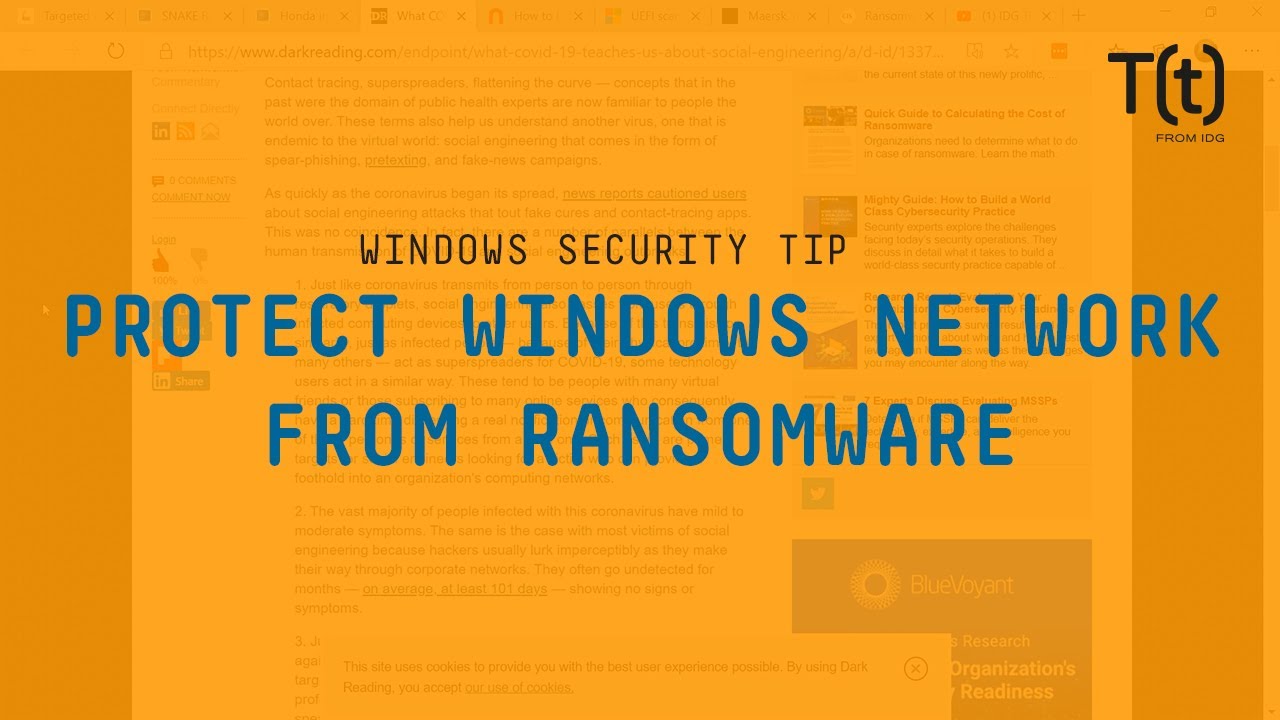 How to protect a Windows network from ransomware - YouTube