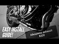 Anodizing Racing Aliexpress exhaust - 2018 mt07 fz07 - Quick install guide and comparison