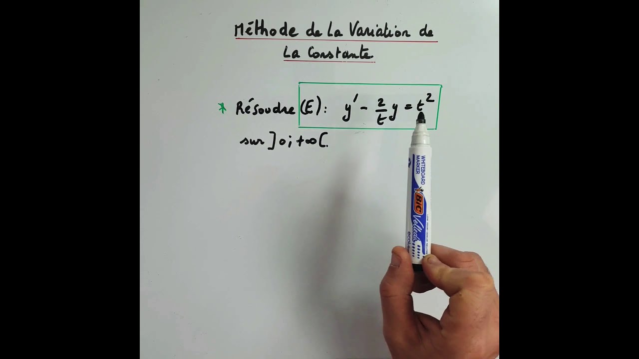 Méthode de résolution d' une équation différentielle grâce à la — free download