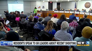 Residents speak to GR leaders about deadly shooting