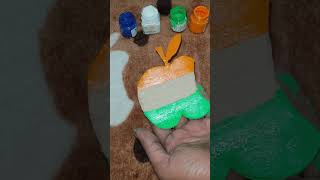Apple Tiranga Colour Painting Cardboard