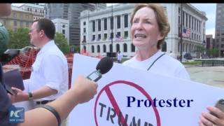 Protesters rally against Trump at Republican National Convention