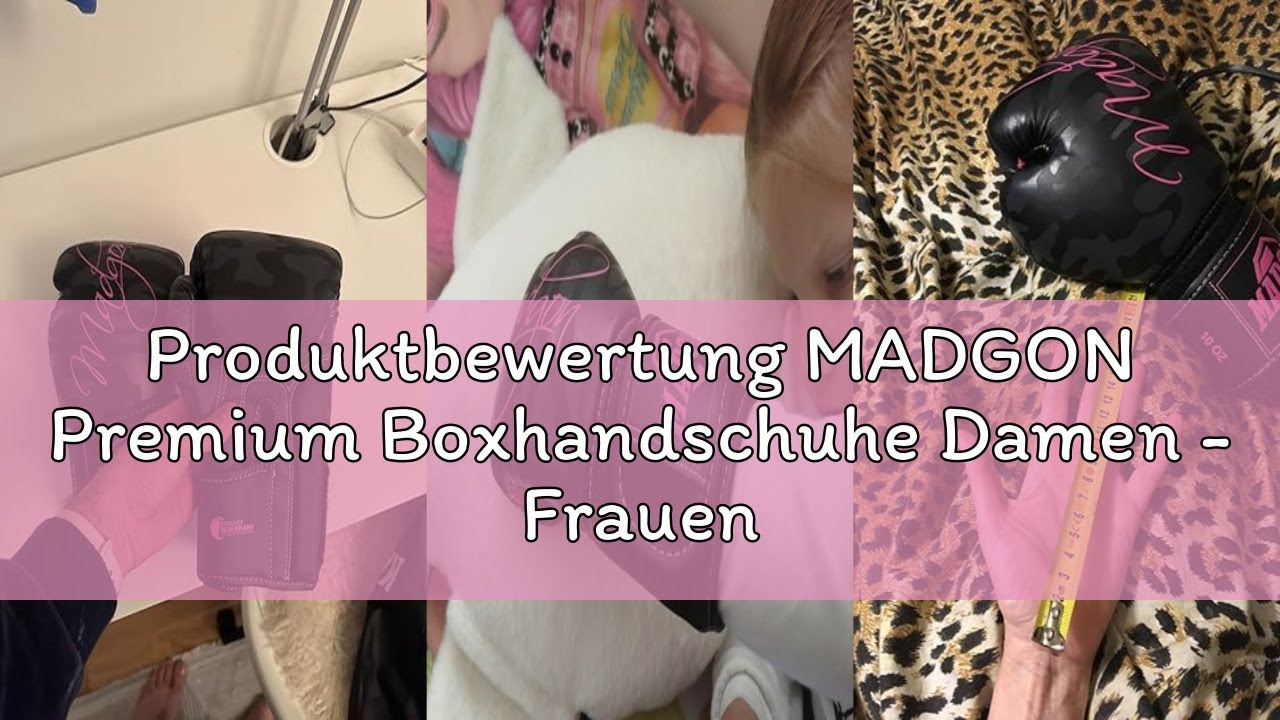 Produktbewertung MADGON Premium Boxhandschuhe Damen - Frauen Kickboxhandschuhe für Kampfsport, MMA,