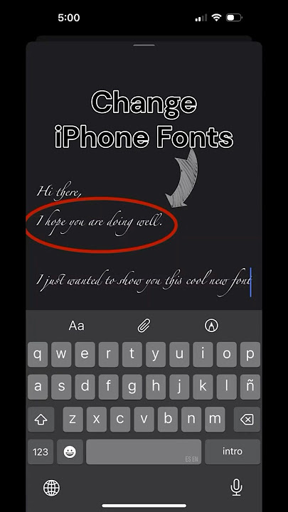 Change Fonts on iPhone